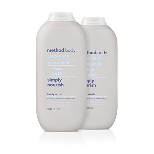 Method Method Body Wash, Simply Nourish, 18oz, 2 Pack, Simply Nourish, 18 flu...