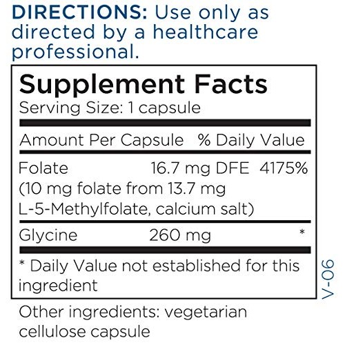 MethylPro 10mg L-Methylfolate (30 Capsules) - Professional Strength Active Me...