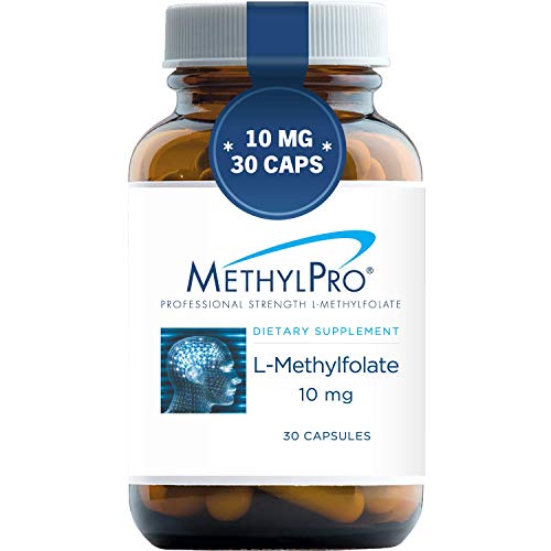 MethylPro 10mg L-Methylfolate (30 Capsules) - Professional Strength Active Me...