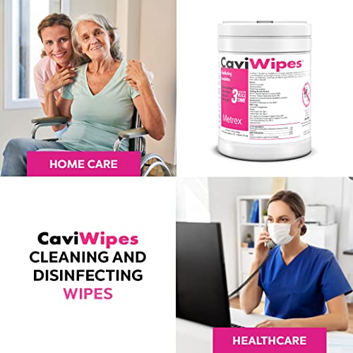 CaviWipes - Disposable Germicidal Cleaner & Healthcare Disinfecting Wipes, 16...