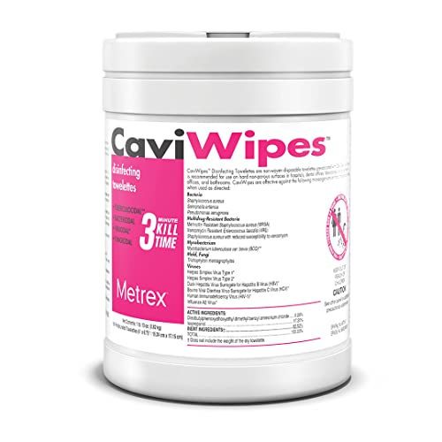 CaviWipes - Disposable Germicidal Cleaner & Healthcare Disinfecting Wipes, 16...