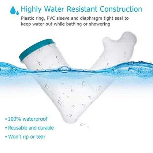 MEW Waterproof Arm Cast Cover, Kids or Adult Reusable Watertight Cast Protect...