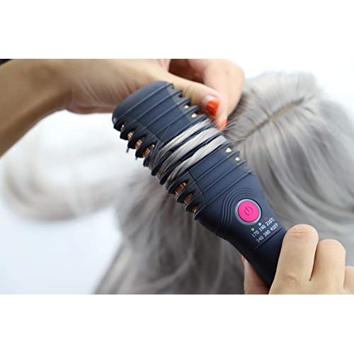 Hair Straightener Curler, Beard Straightener for Men – Mexitop 2 in 1 Hair St...