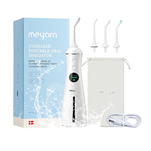 Meyarn Professional Cordless Water Dental Flosser 6Gear Professional Wate Flo...