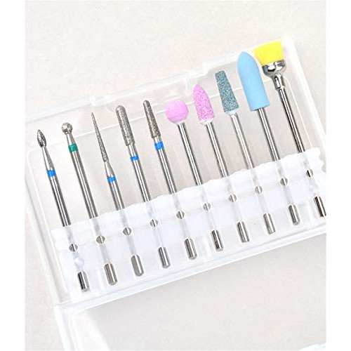30pcs Mill Ceramic Diamond Nail Drill Bit Brushes Ball Stone Cuticle Cleaner ...