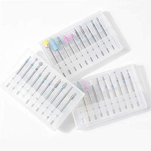 30pcs Mill Ceramic Diamond Nail Drill Bit Brushes Ball Stone Cuticle Cleaner ...