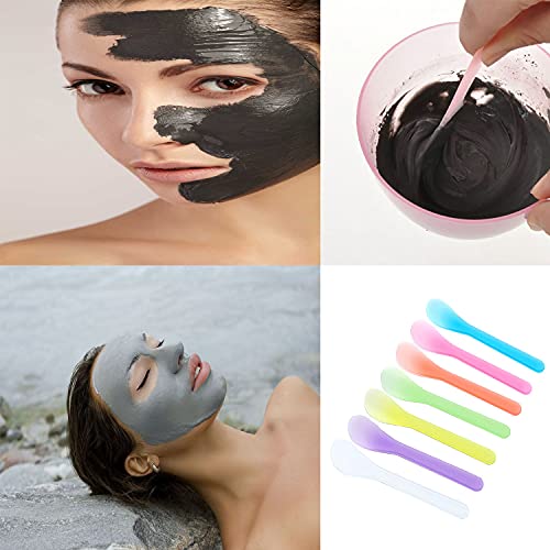 5 Inch Plastic Cosmetic Spatulas, Disposable Makeup Tools Spoon for Mixing an...