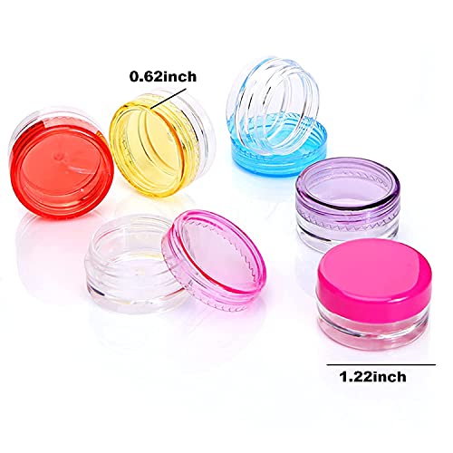 70Pcs 5 Gram Refillable Cosmetic Containers, Plastic Makeup Sample Jars with ...