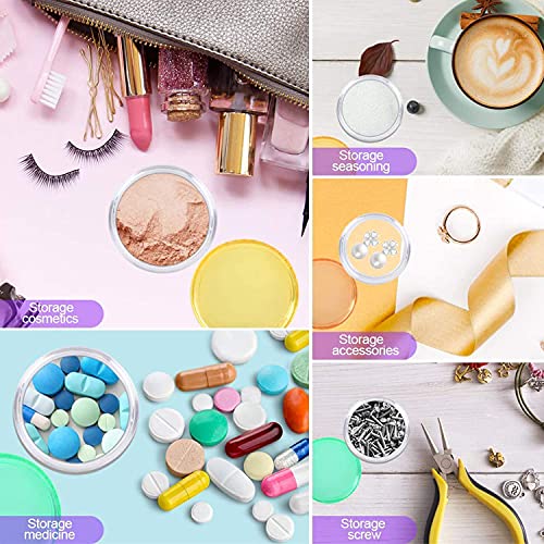 70Pcs 5 Gram Refillable Cosmetic Containers, Plastic Makeup Sample Jars with ...