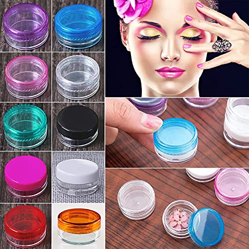 70Pcs 5 Gram Refillable Cosmetic Containers, Plastic Makeup Sample Jars with ...
