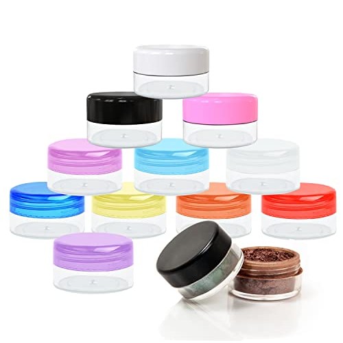 70Pcs 5 Gram Refillable Cosmetic Containers, Plastic Makeup Sample Jars with ...