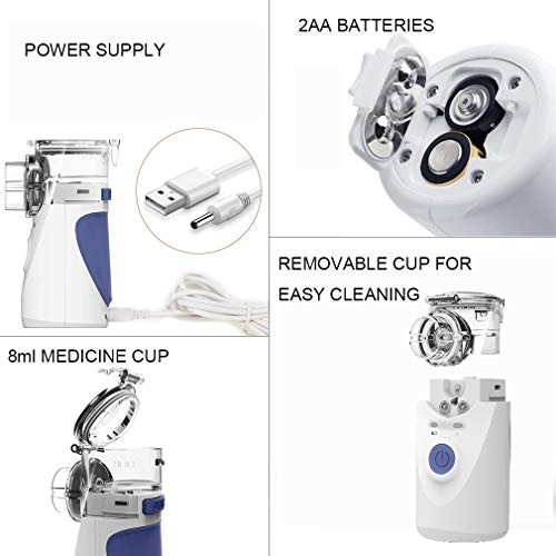 Personal Cool Mist Steam Inhaler, Portable Atomizer Hydrating Mist, Handheld ...