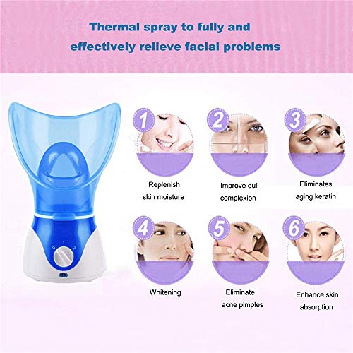 Facial Steamer Professional Steam Inhaler Facial Sauna Spa for Face Mask Mois...