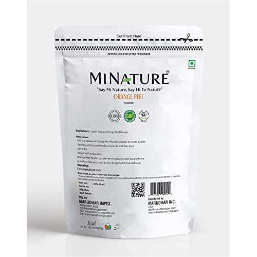 Orange Peel (Citrus Aurantium) Powder by mi nature - 227 g / 8 OZ / 1/2 lb | ...