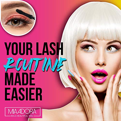 400X Pure Silk Fiber Lash Mascara [Ultra Black Volume and Length], Longer & T...