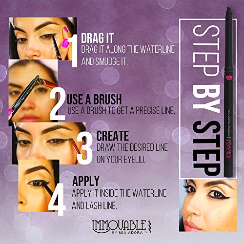Best Cruelty Free Waterproof Eyeliner Pencil with Sharpener - All Day Smudgep...