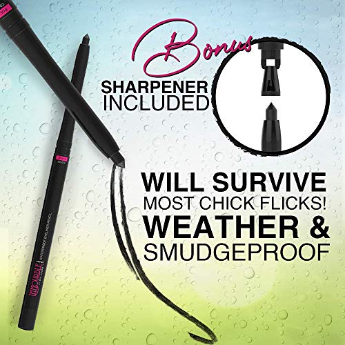 Best Cruelty Free Waterproof Eyeliner Pencil with Sharpener - All Day Smudgep...