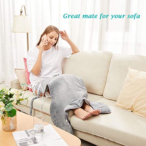 Large Electric Heating Pad for Back Neck and Shoulders Pain Relief, 39"x23" F...