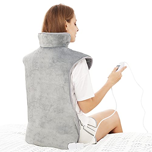 Large Electric Heating Pad for Back Neck and Shoulders Pain Relief, 39"x23" F...