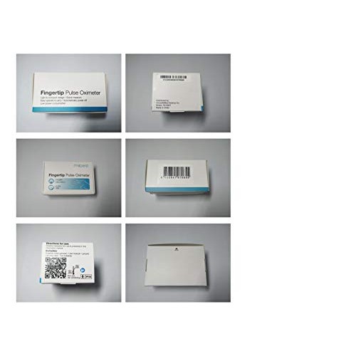 mibest OLED Finger Pulse Oximeter, O2 Meter, Dual Color White/Luxury Gold