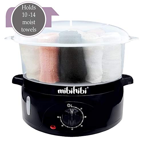 Personal Household Use Hot Moist Towels Steamer and Warmer - Holds 15 Moist T...