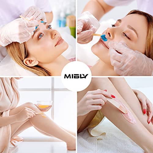 Mibly 4 Style Assorted Wooden Wax Sticks - For Body Legs Face and Small Mediu...