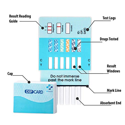 MiCare [2pk] - 6-Panel Urine Test Card (BUP/BZO/COC/MOP/MTD/OXY) #MI-WDOA-865