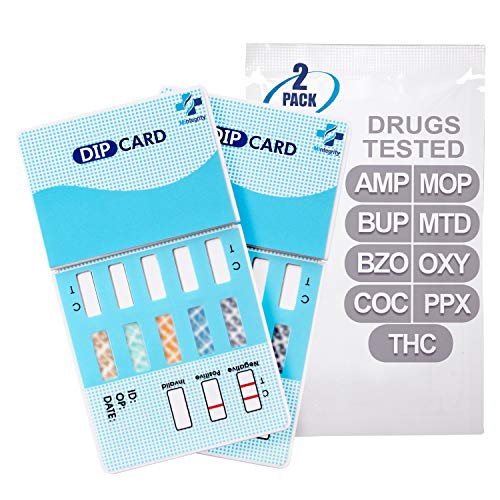 MiCare [2pk] - 9-Panel Urine Drug Test Card (AMP/BUP/BZO/COC/MOP/MTD/OXY/PPX/...