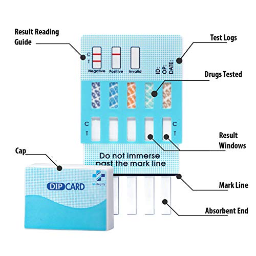 MiCare [5pk] - 5-Panel Urine Drug Test Card (AMP/COC/mAMP/OPI/THC) #MI-WDOA-254