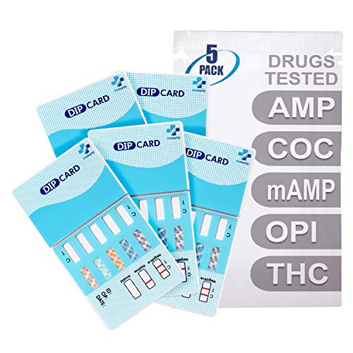 MiCare [5pk] - 5-Panel Urine Drug Test Card (AMP/COC/mAMP/OPI/THC) #MI-WDOA-254