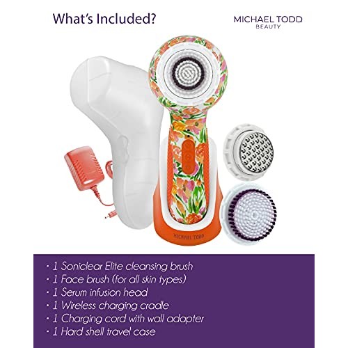 Michael Todd Beauty Soniclear Elite - Facial Cleansing Brush System - 6-Speed...