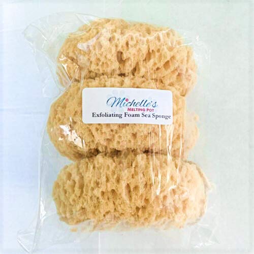 Michelle's Melting Pot Exfoliating Foam Sea Sponge Natural Feel Bath Sponge (...