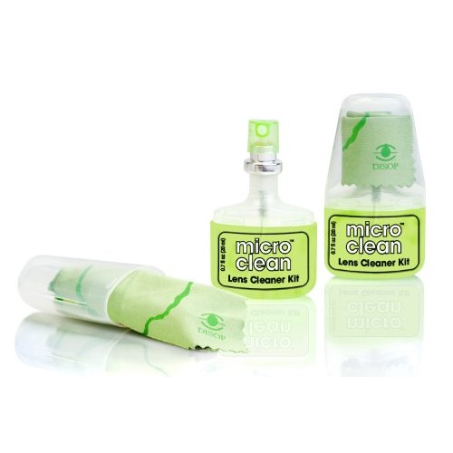 Glasses Cleaner with Microfiber Cloth, Travel Lens Cleaning Kit, Pack of 2 Sp...