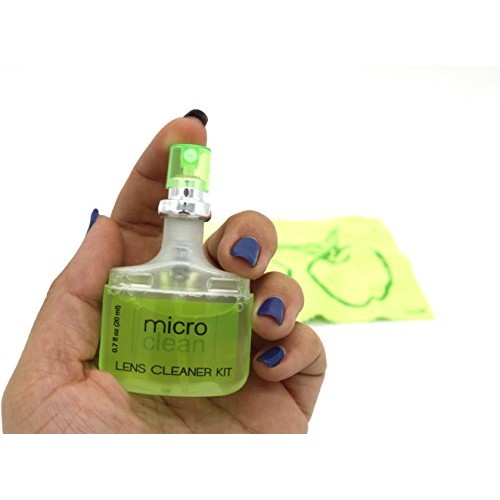 Glasses Cleaner with Microfiber Cloth, Travel Lens Cleaning Kit, Pack of 2 Sp...