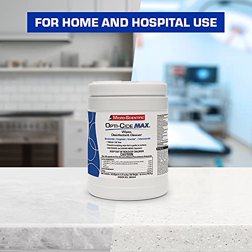 Micro-Scientific Opti-Cide Max Disinfecting Wipes (2 Pack) - 320 Wipes - Hosp...
