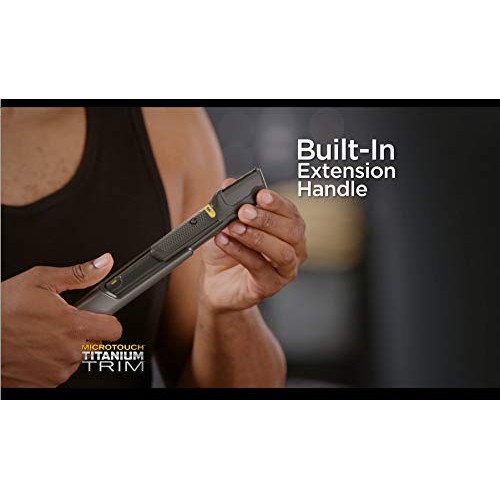 MicroTouch Titanium TRIM, Lighted Hair Cutting Tool and Body Groomer