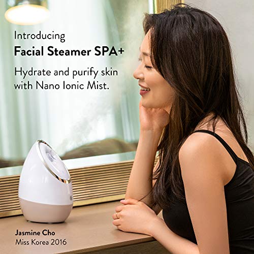 Facial Steamer SPA+ by Microderm GLO - Best Professional Nano Ionic Warm Mist...