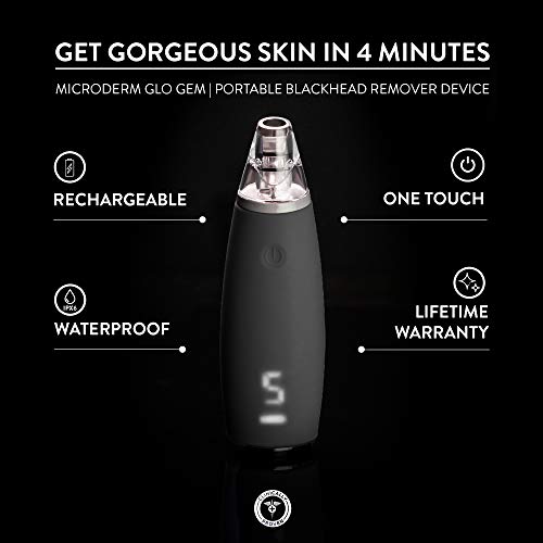 Microderm GLO GEM Diamond Microdermabrasion and Suction Tool - Best Pore Vacu...