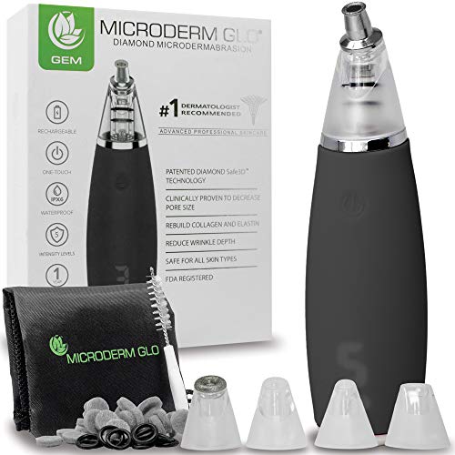 Microderm GLO GEM Diamond Microdermabrasion and Suction Tool - Best Pore Vacu...