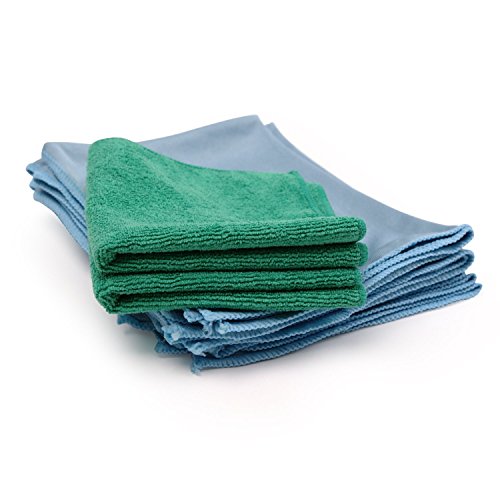 Microfiber Glass Cleaning Cloths | Streak Free Windows & Mirrors | Lint Free ...