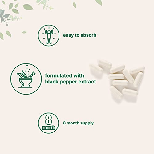 DIM Active Supplement, DIM 300mg, 240 Capsules (8 Months Supply), 2 in 1 Form...