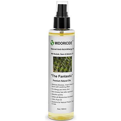 MIDORICIDE NATURAL PET ANTI-ITCH /ALLERGY OIL- With Baobab, Neem and Babassu-...