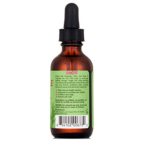 Mielle Organics Rosemary Mint Scalp & Hair Strengthening Oil, Infused w/Bioti...