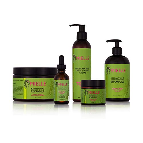 Mielle Organics Rosemary Mint Scalp & Hair Strengthening Oil, Infused w/Bioti...