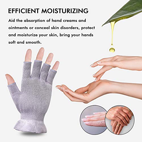 MIG4U Fingerless Moisturizing Beauty Gloves Half Finger Touchscreen Glove for...