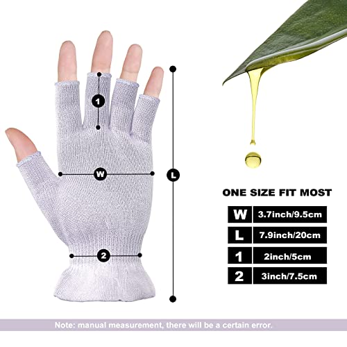 MIG4U Fingerless Moisturizing Beauty Gloves Half Finger Touchscreen Glove for...