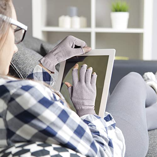 MIG4U Fingerless Moisturizing Beauty Gloves Half Finger Touchscreen Glove for...