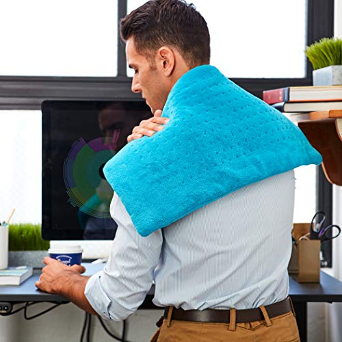 MIGHTY BLISS Electric Heating Pad for Back Pain, Cramps, Arthritis Relief - A...