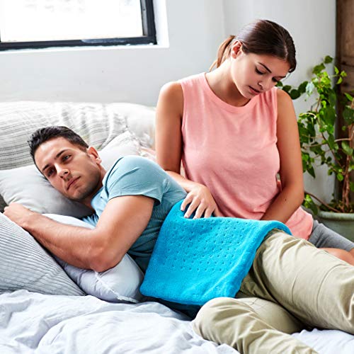 MIGHTY BLISS Electric Heating Pad for Back Pain, Cramps, Arthritis Relief - A...