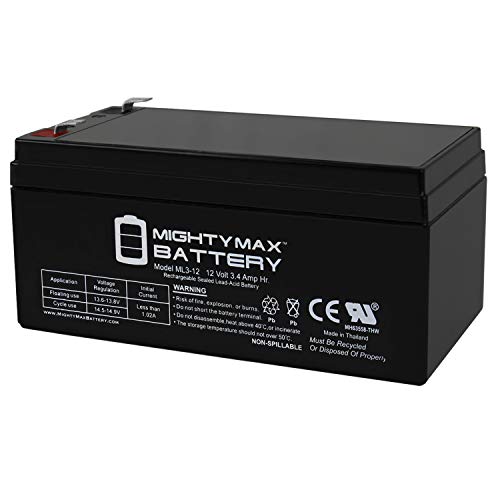 Mighty Max Battery 12V 3AH SLA Replacement Battery for Bruno Elan SRE-3000 Me...